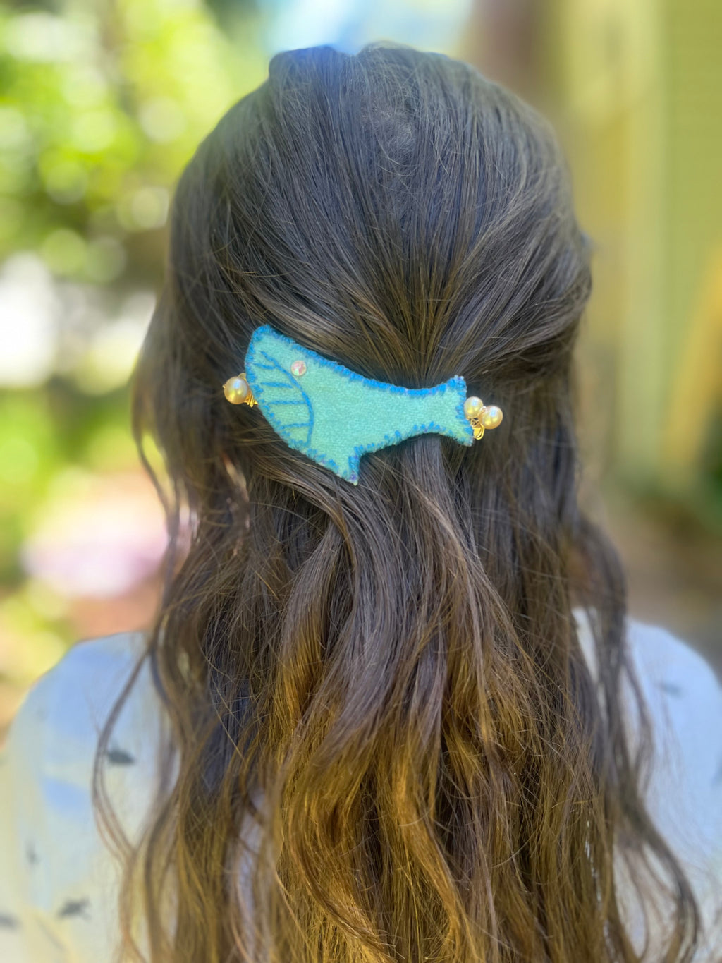 Blue Whale Hairclip