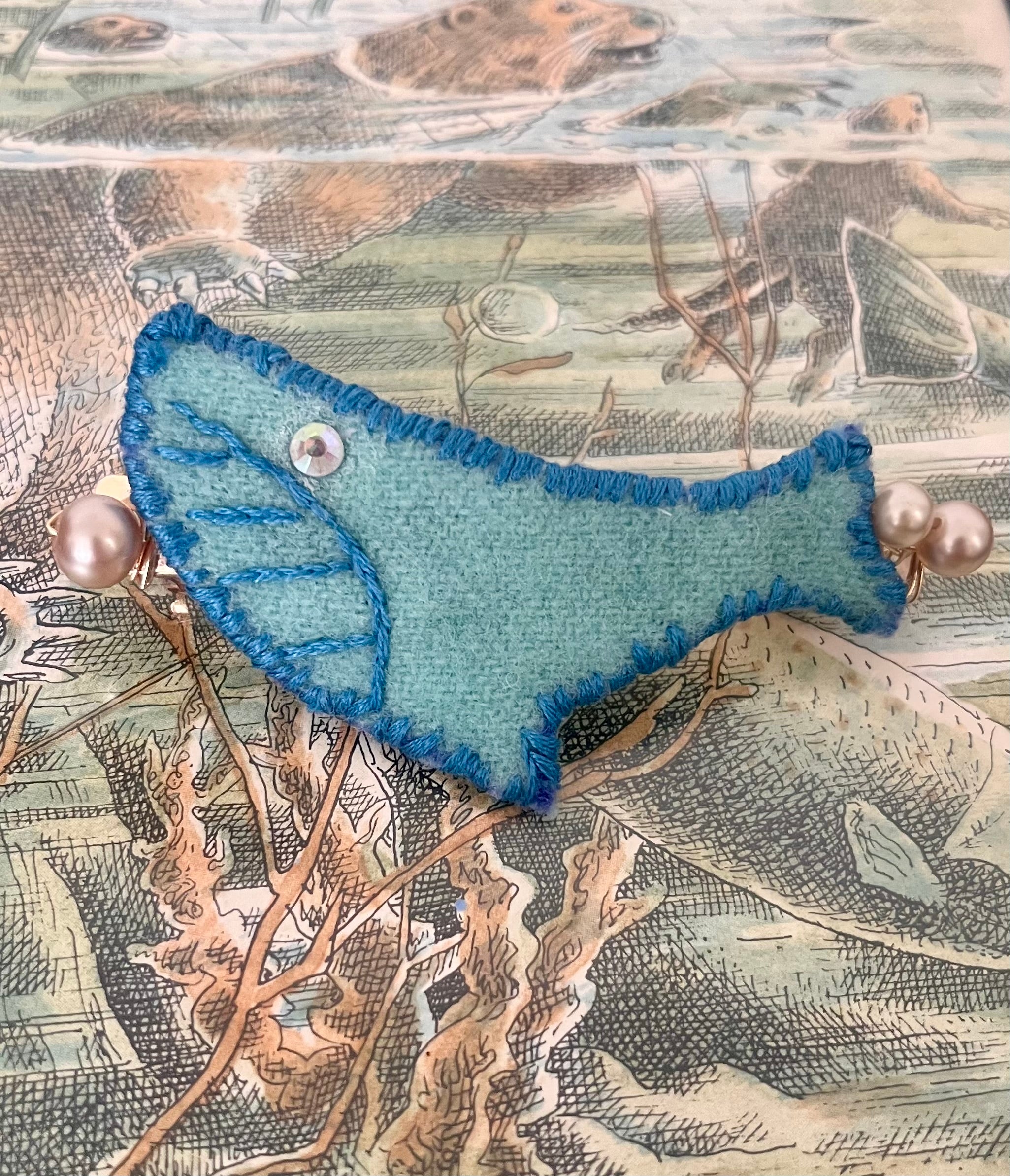 Blue Whale Hairclip