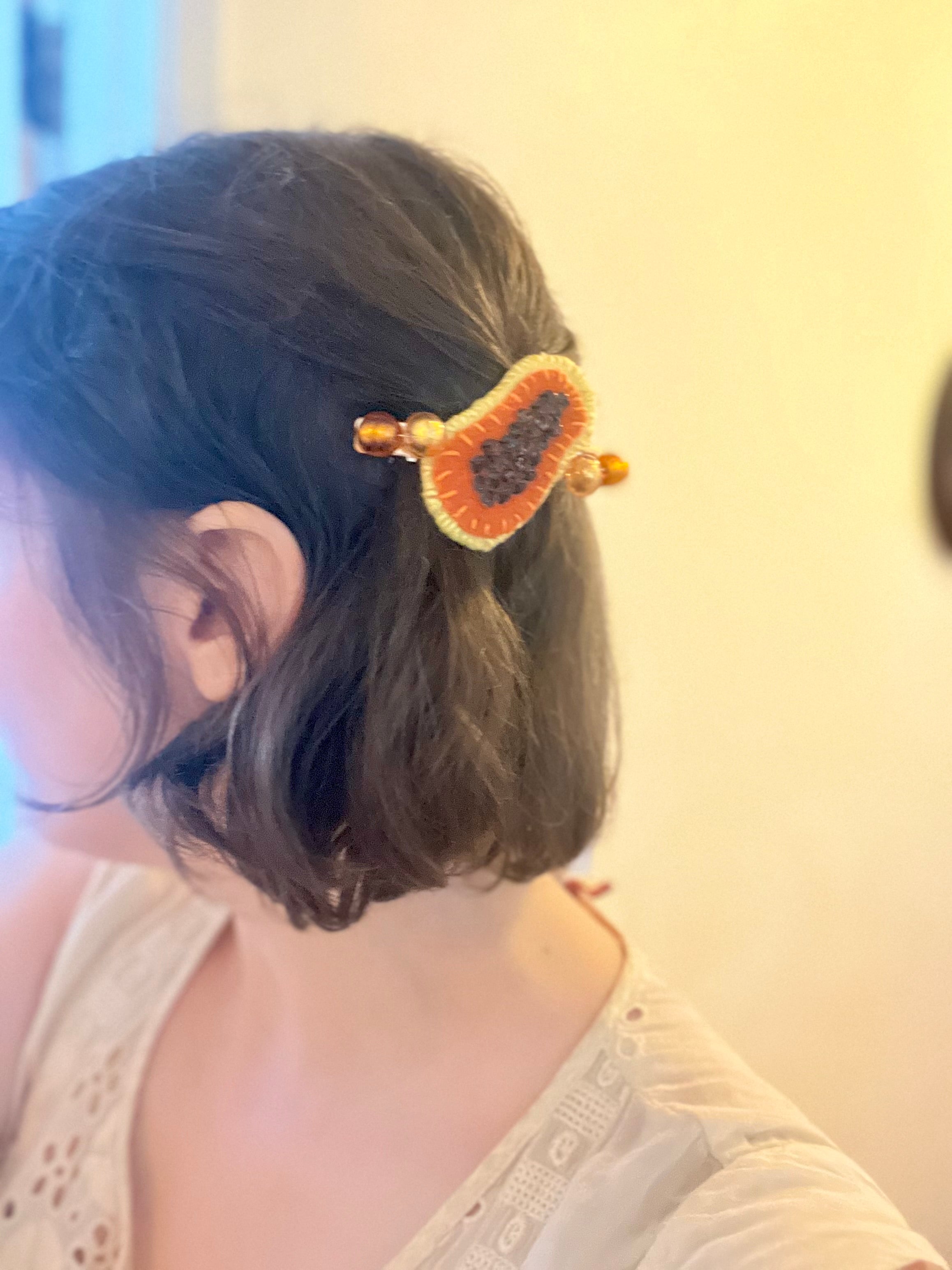 Papaya Hairclip
